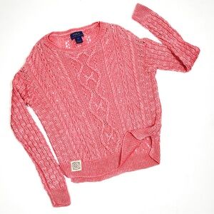 POLO RALPH LAUREN summer linen knit sweater top